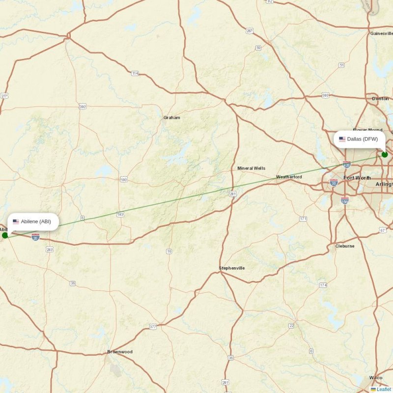 Route map over ADZ airport