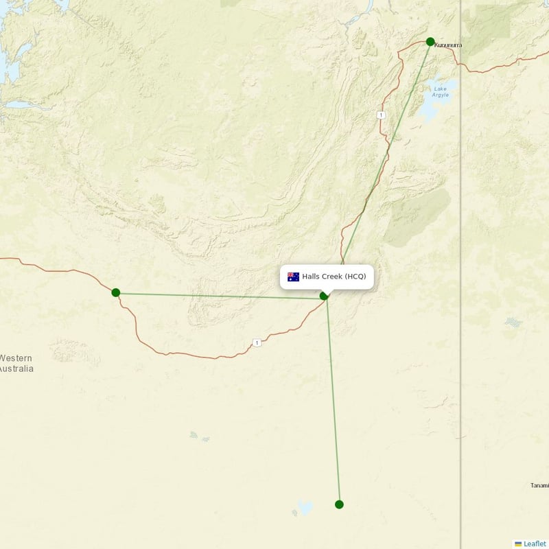 Route map over HCQ airport