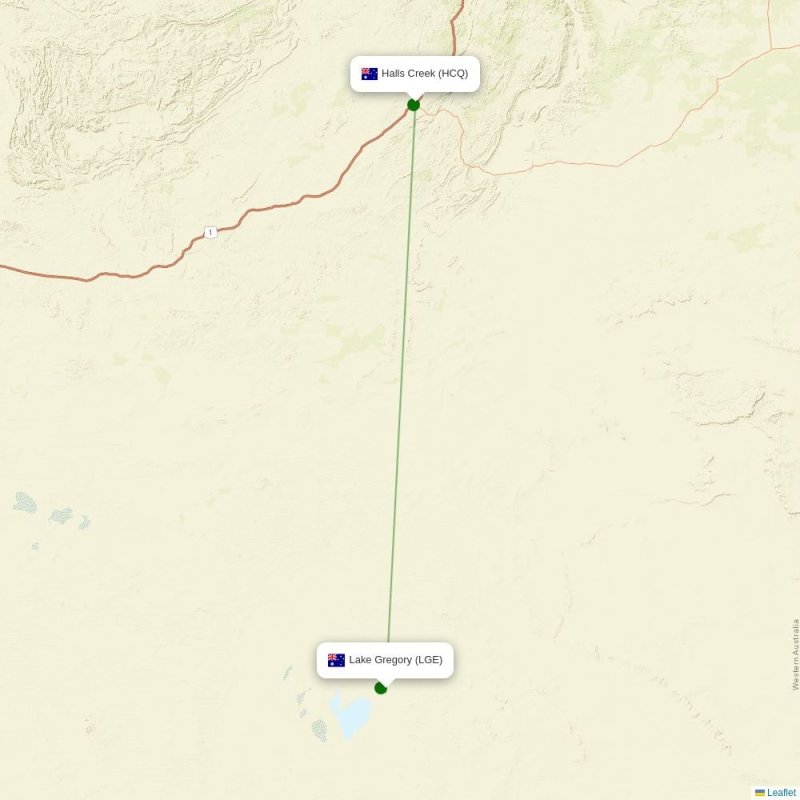 Route map over LGE airport