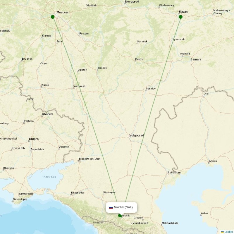 Route map over NAL airport