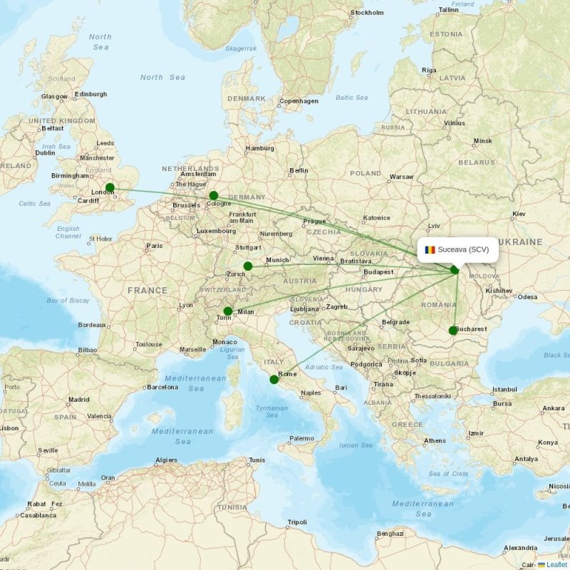 Salcea destination map