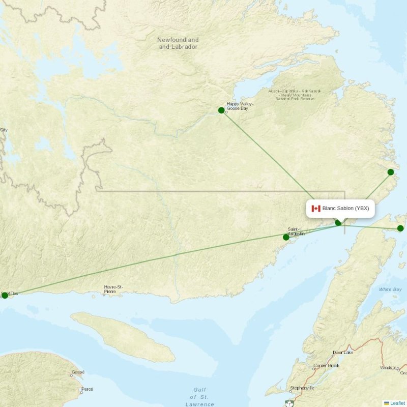 Route map over YBX airport
