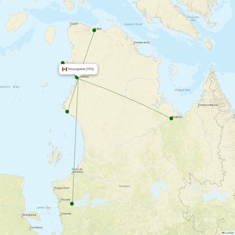 Route map over YPX airport