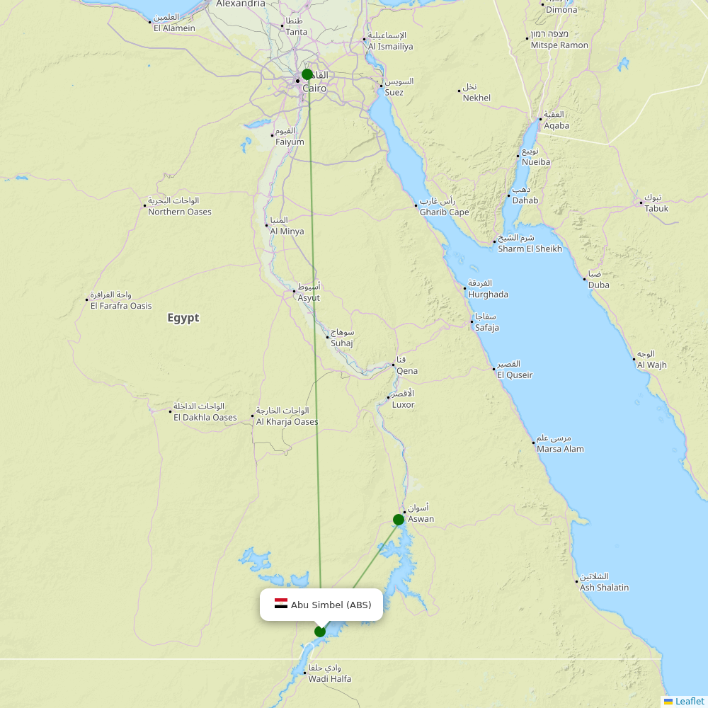 Abu Simbel information, flights and status Airport Information