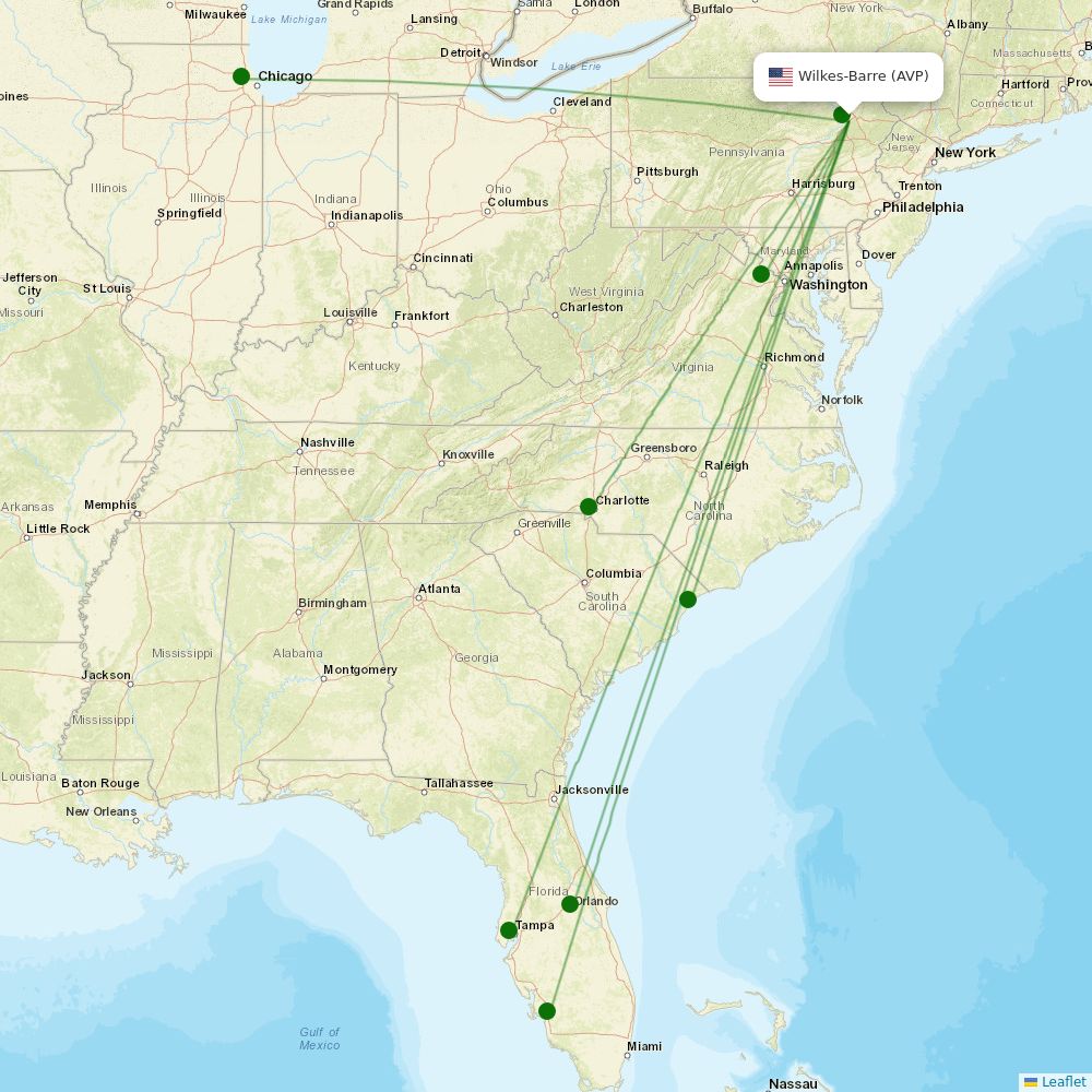 Wilkes Barre Scranton Intl information, flights and status Airport