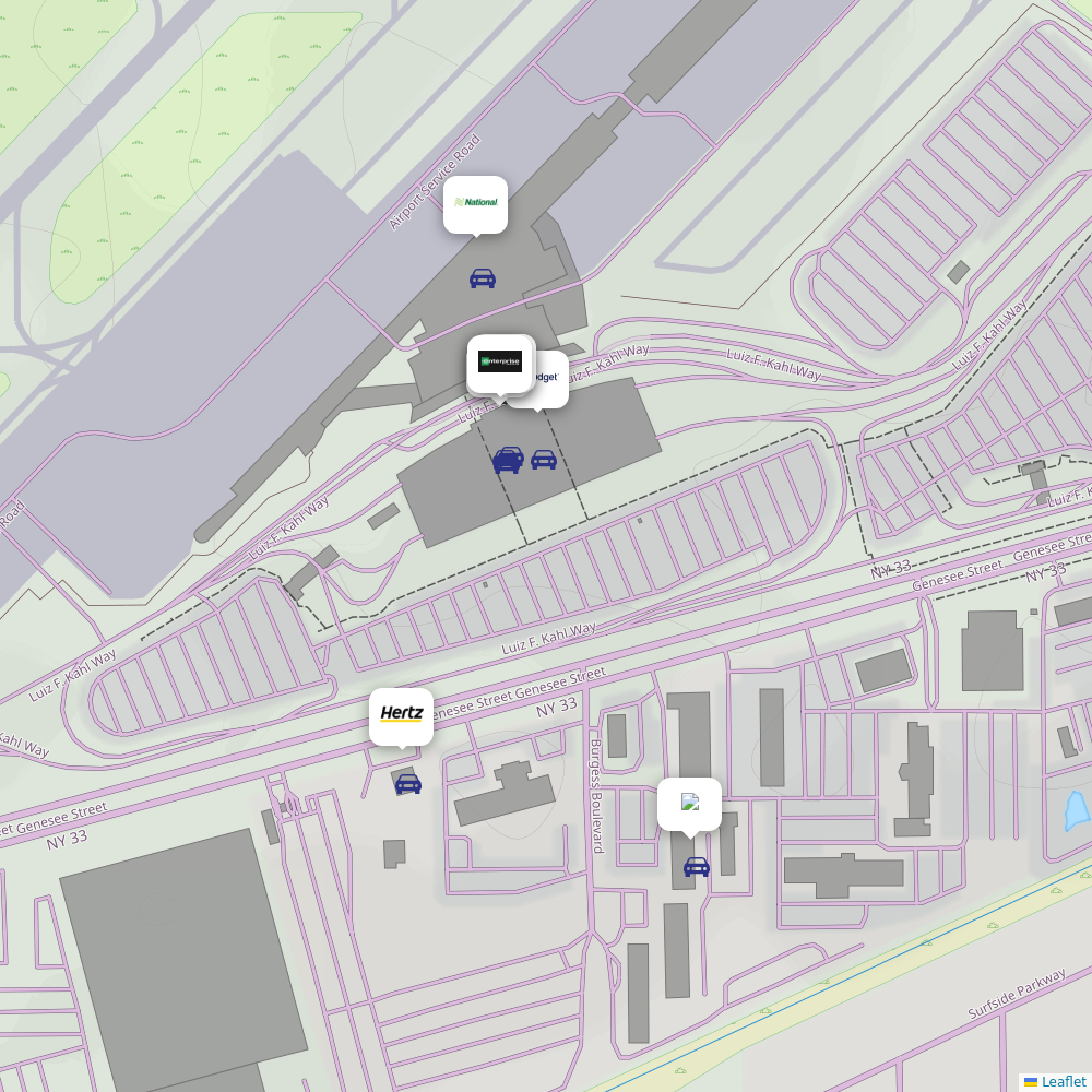 Car rentals at Buffalo Niagara International (BUF) Airport Information