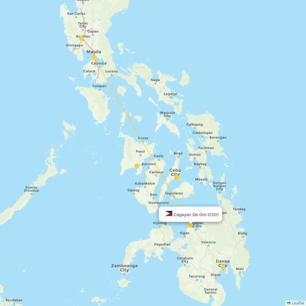 Cagayan De Oro destination map