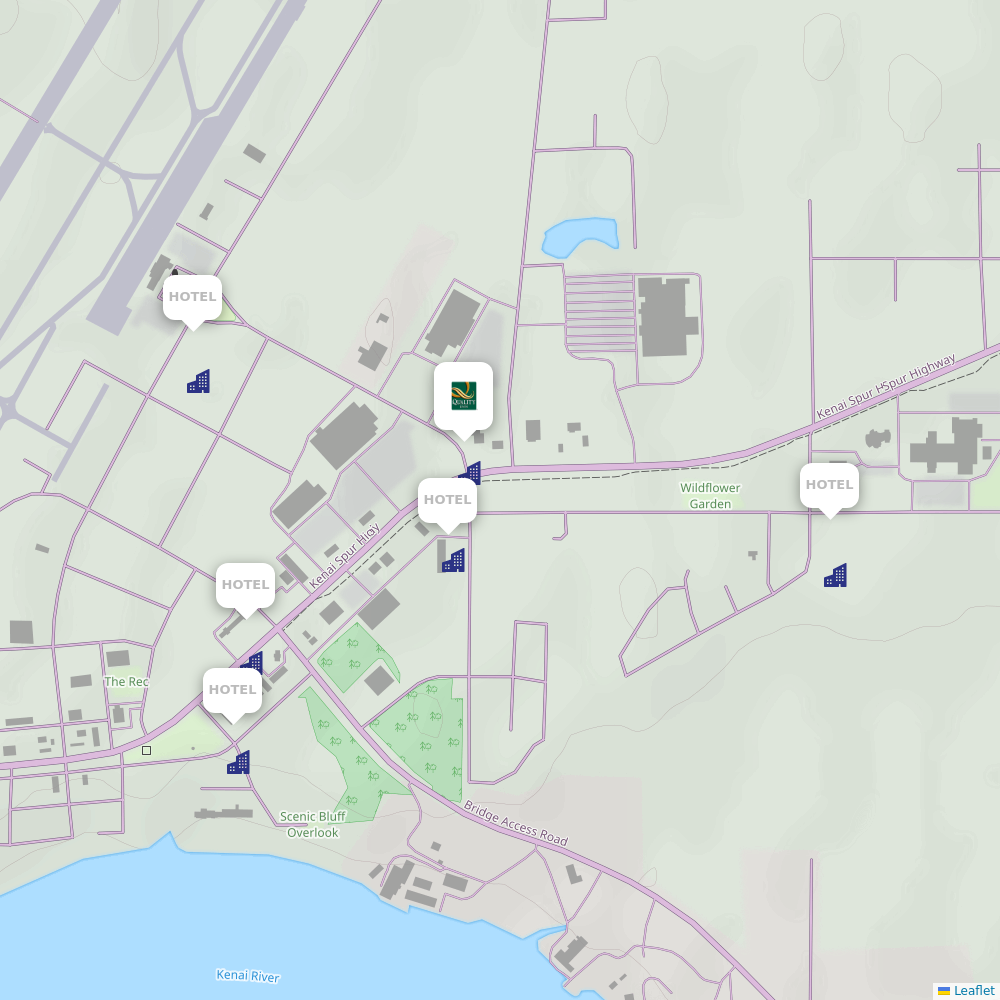 Kenai Muni (ENA) airport hotels | Airport Information