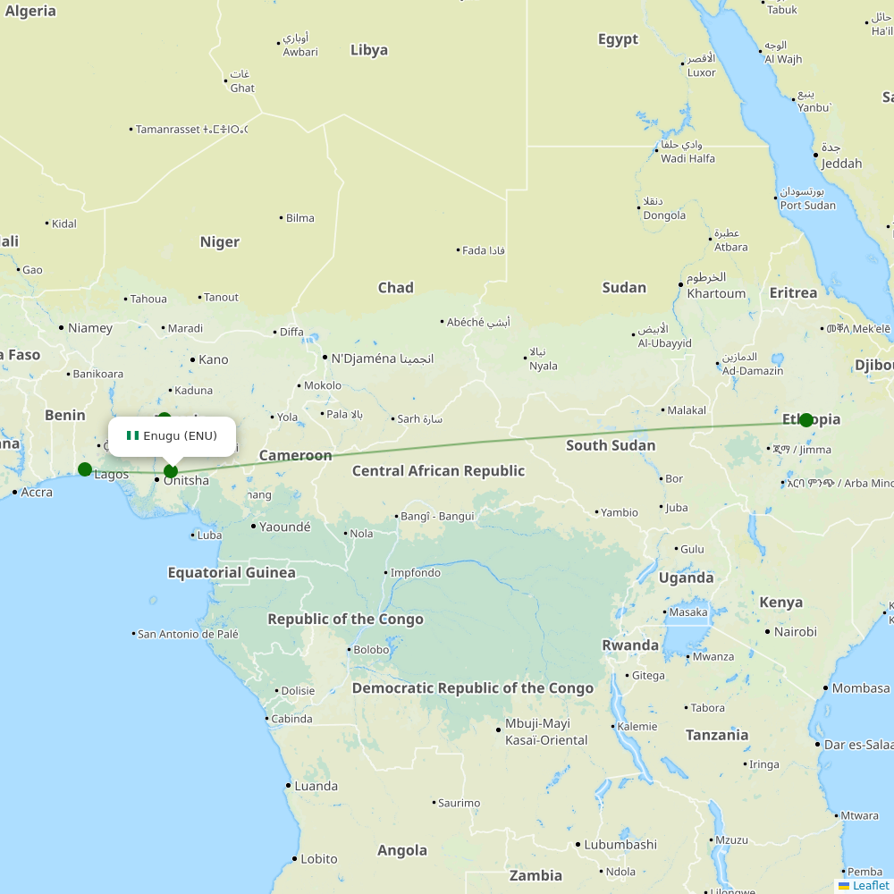 Enugu airport map | Enugu (ENU) | Airport Information