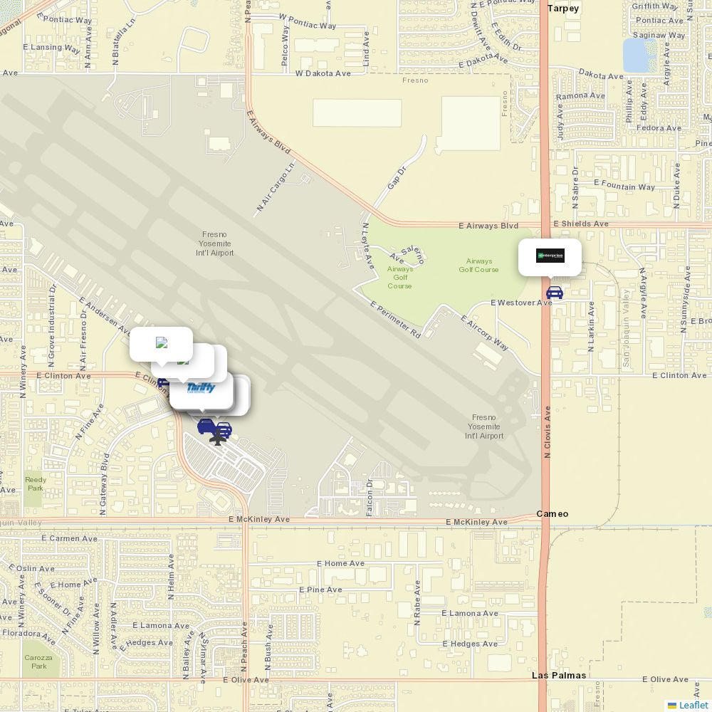 Car rentals at Fresno Yosemite International (FAT) Airport Information