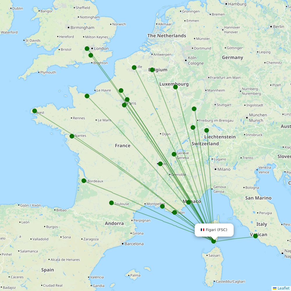 Figari destination map