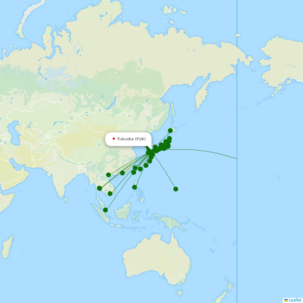 Fukuoka destination map