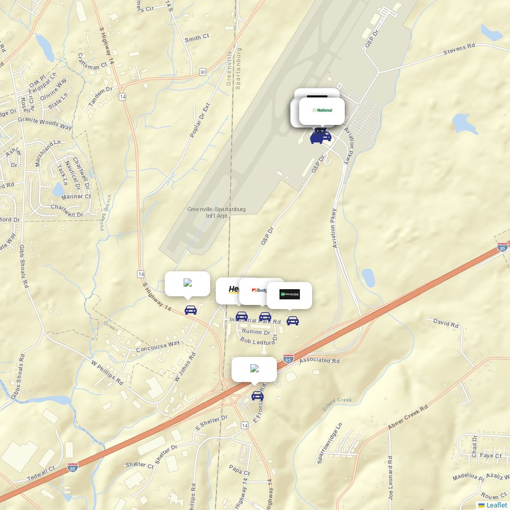 Car rentals at GreenvilleSpartanburg International (GSP) Airport