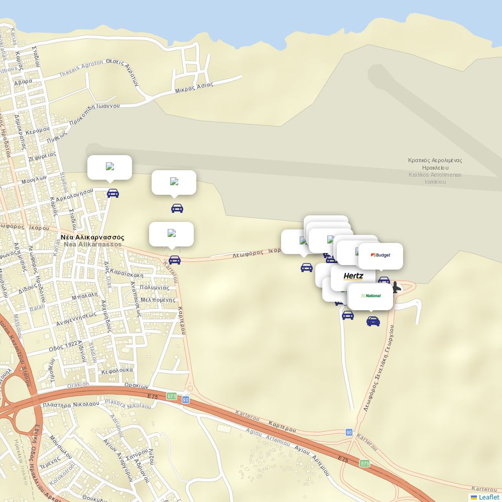 Car rentals at Heraklion International Airport (HER) Airport Information