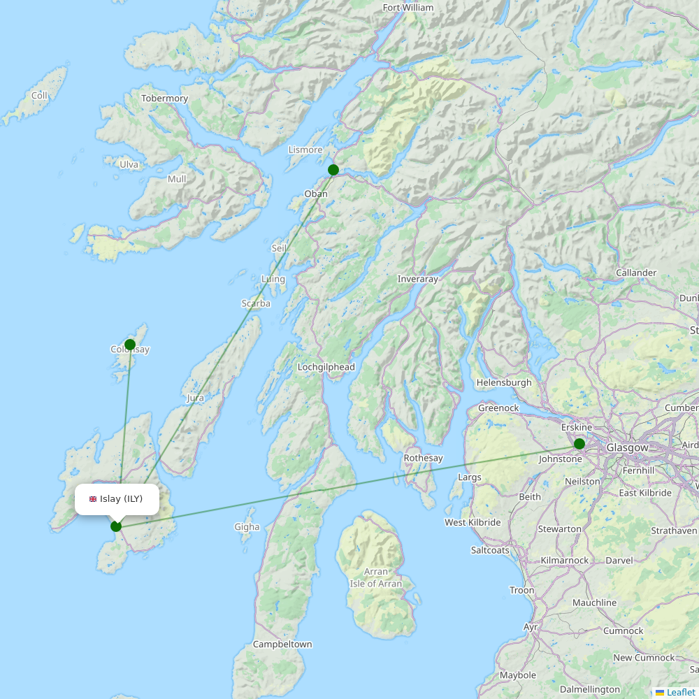 Islay destination map