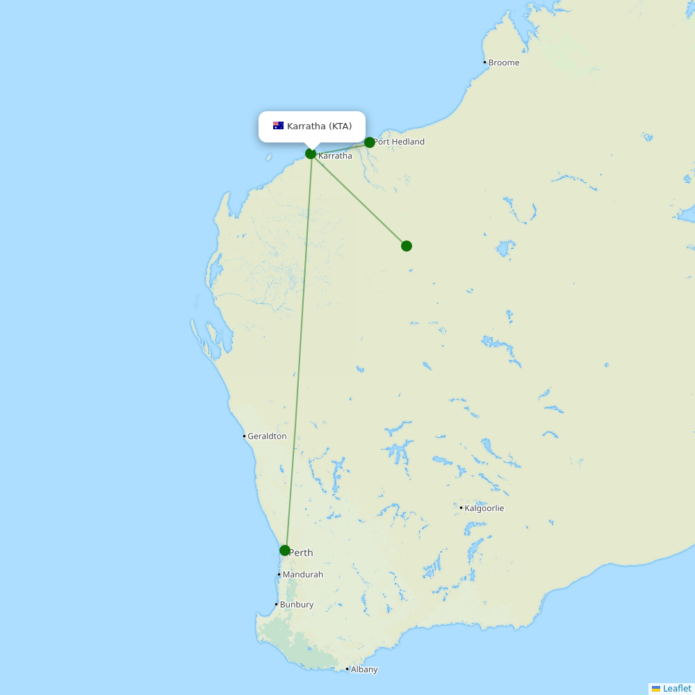 Karratha destination map