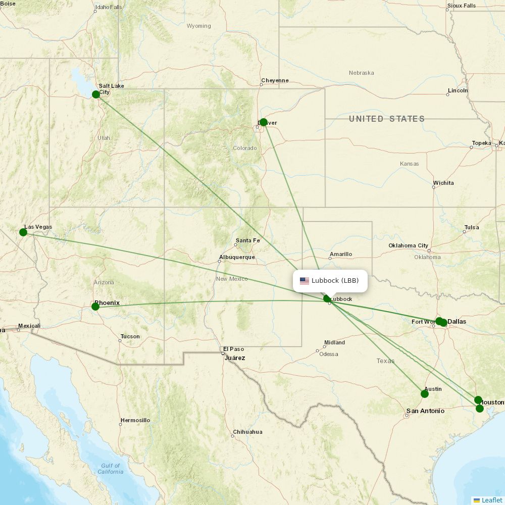 Lubbock International information, flights and status Airport Information