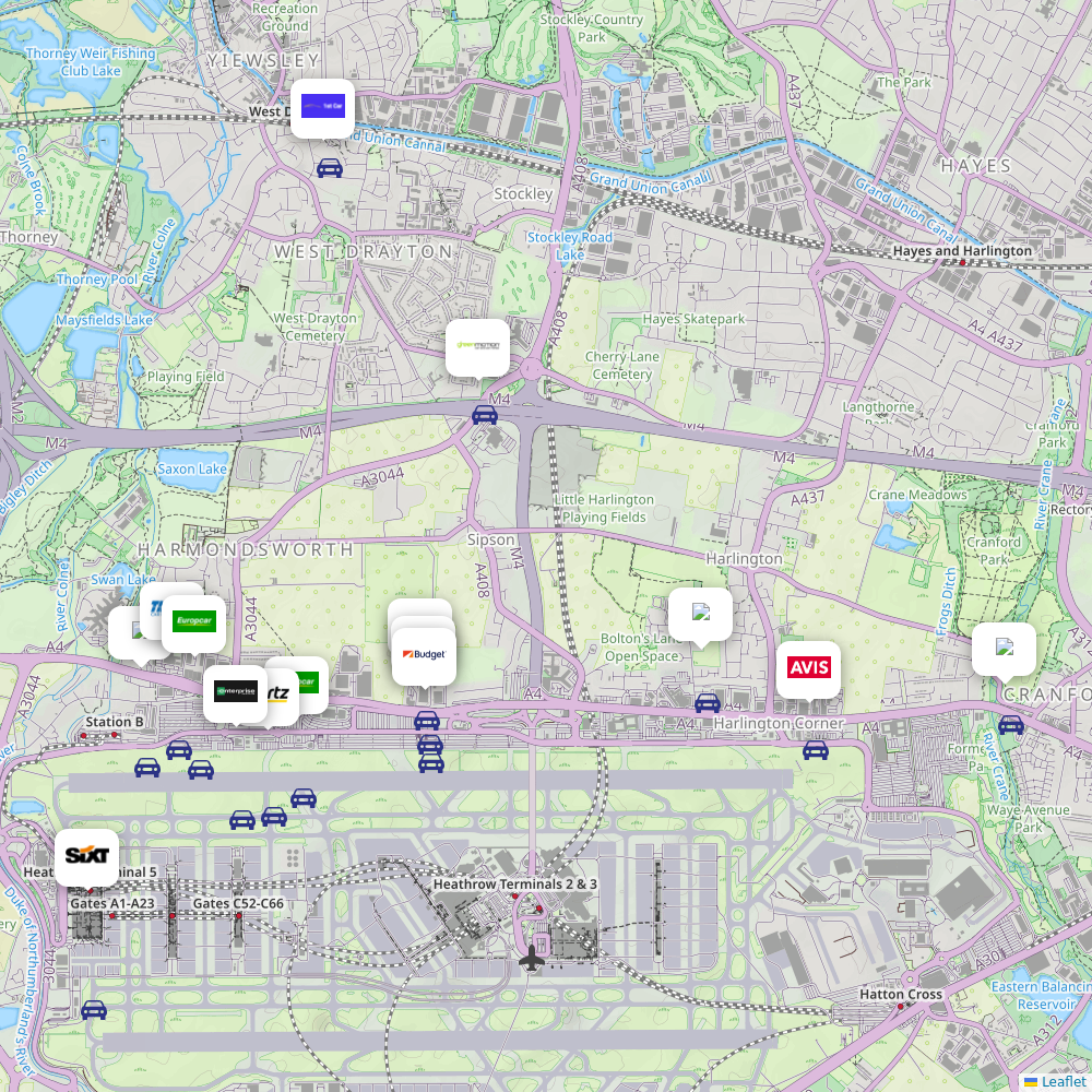 Car Rentals At Heathrow LHR Airport Information