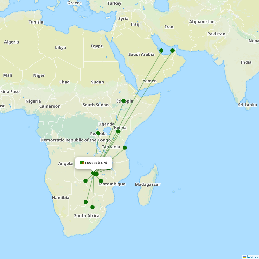 Lusaka International airport map | Lusaka (LUN) | Airport Information