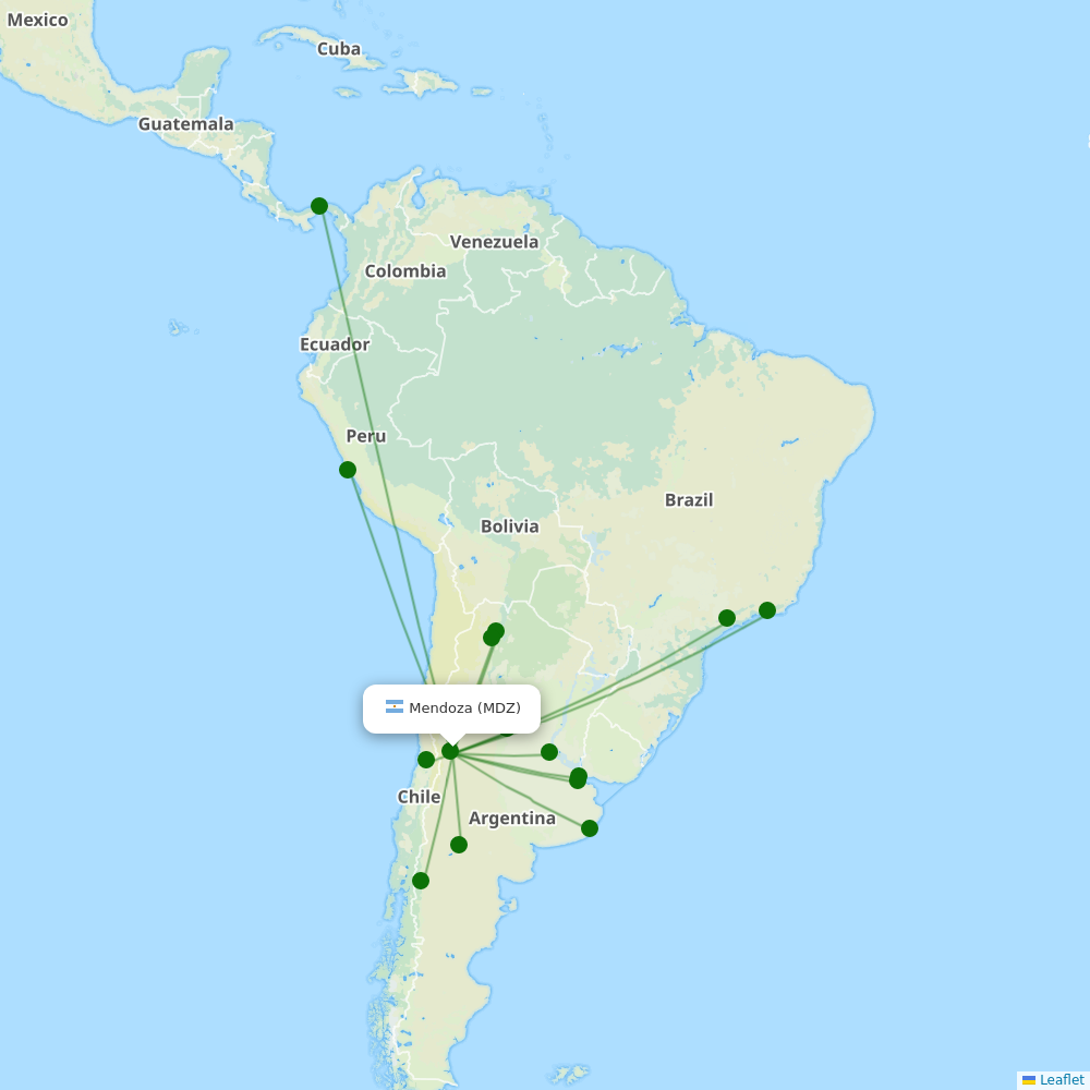 El Plumerillo destination map