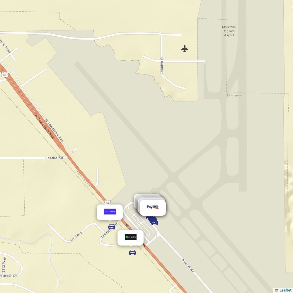 Car rentals at Montrose (MTJ) Airport Information