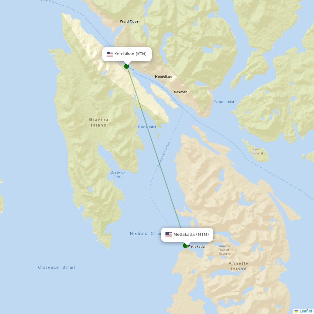 Metlakatla information, flights and status Airport Information