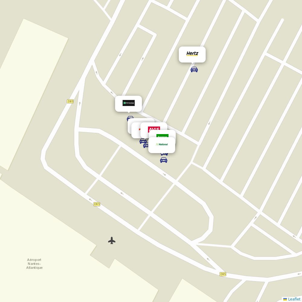 Car rentals at Nantes Airport (NTE) Airport Information