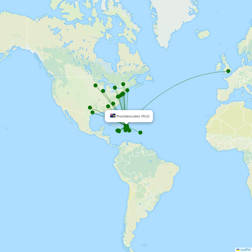 Providenciales destination map