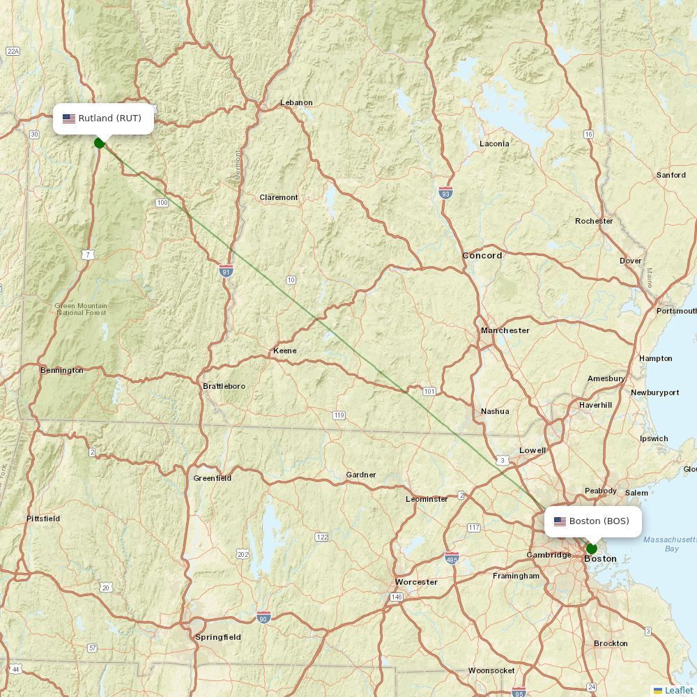 Rutland State Airport (RUT) arrivals today Airport Information