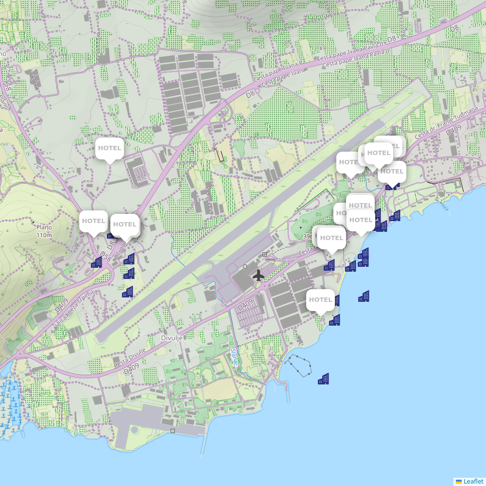 Split Airport (SPU) hotels | Airport Information