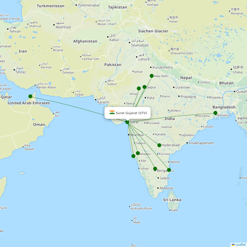 Surat destination map