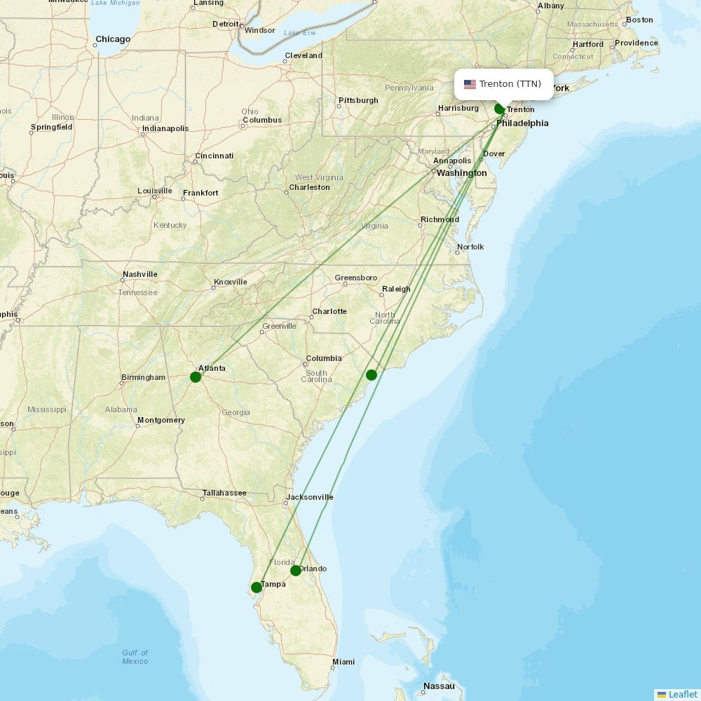 Trenton Mercer information, flights and status Airport Information